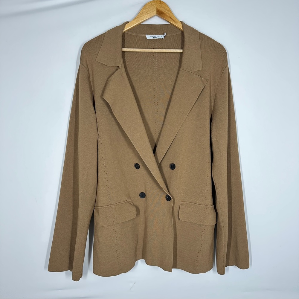 MM Lafleur Cody Boyfriend Jardigan XL Brown Womens Cardigan Quiet Luxury